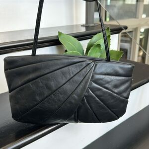 Brio vintage leather shoulder clutch purse crossbody